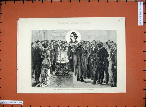 Alter antiker druck 1881 - alter,