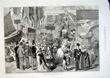 Original alter antiker Druck