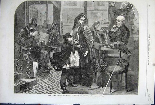 Alter antiker druck 1862 - antiker,